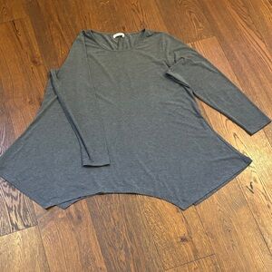 Gray Long Sleeve Women's Top
